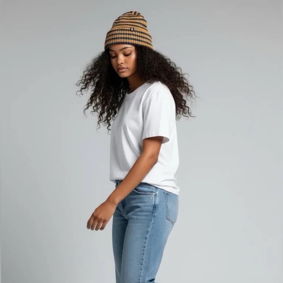 Cool down varsity Orange/Blue Beanie - Picture 2 of 5